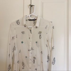 Zara White Shirt MUST GO👈🏼